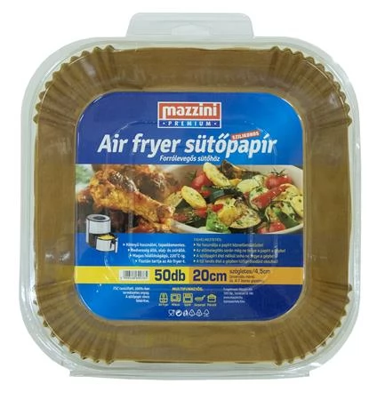 MAZZINI 103058 Sütőpapír szilikonos Air Fryer készülékhez 20cm 50db
