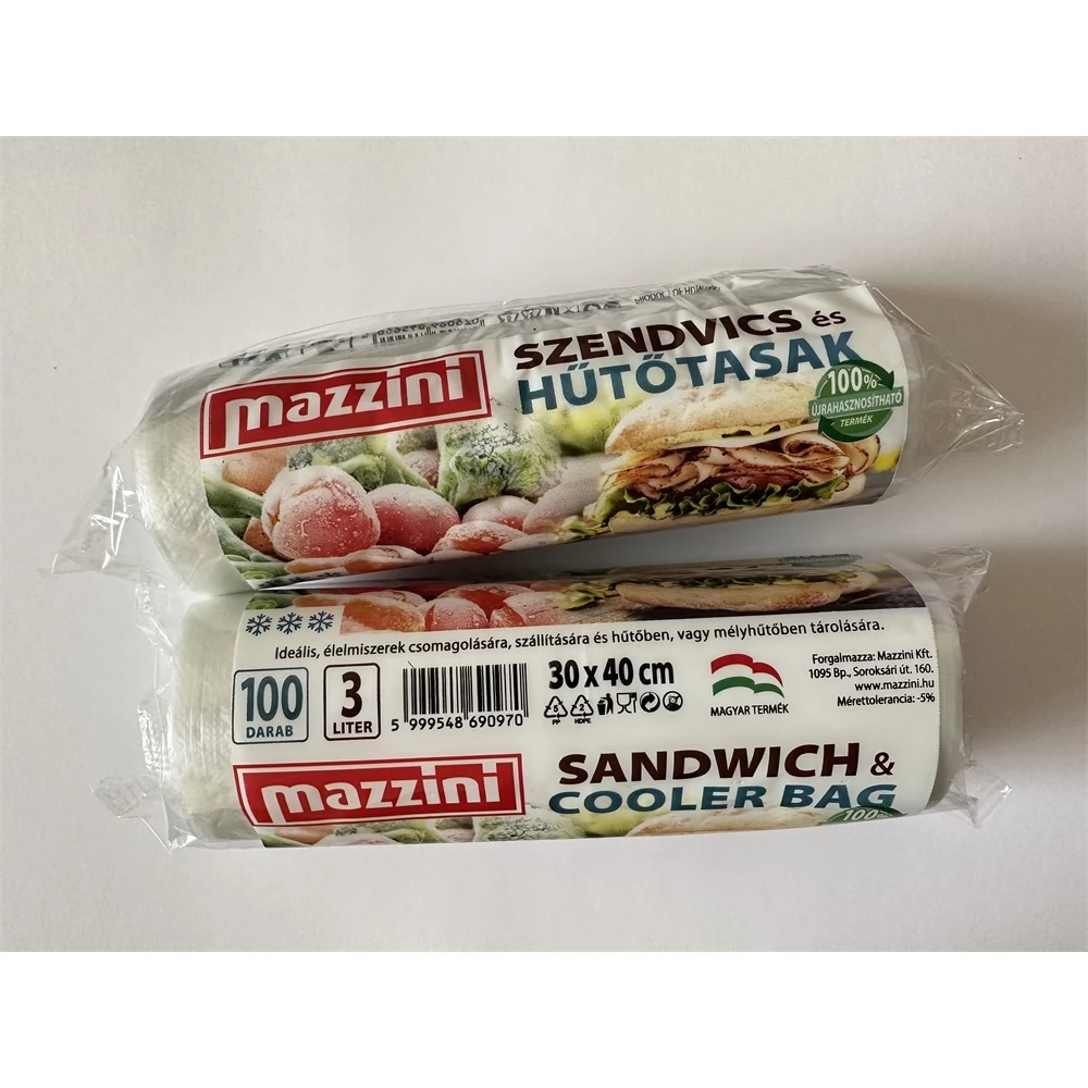 MAZZINI 105040 Szendvics és hűtőtasak 30x40cm 3L 100db