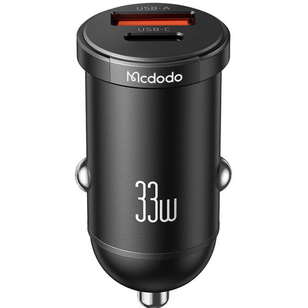 MCDODO CC-2320 Autós töltő 1xUSB-C 1xUSB 30W fekete