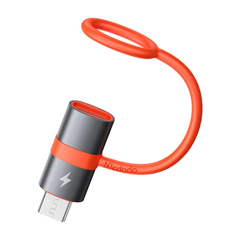 MCDODO USB 2.0 Type C Micro USB Átalakító Fekete 3cm OT-3820