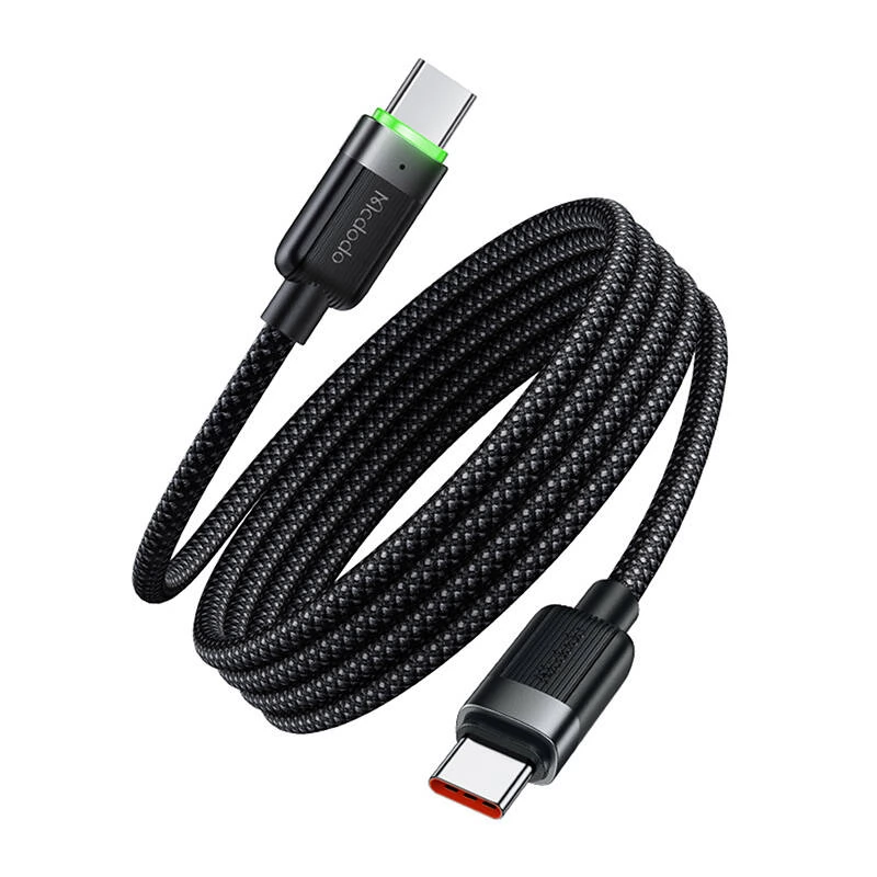 MCDODO USB 2.0 Type C Összekötő Fekete 1.2m CA-2000