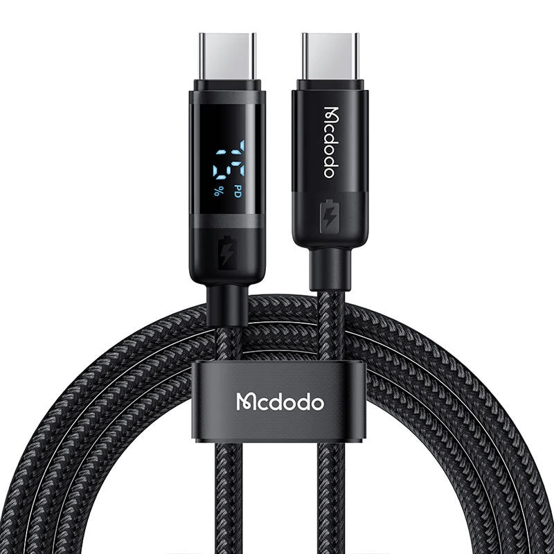 MCDODO USB 2.0 Type C Összekötő Fekete 1.2m CA-5780