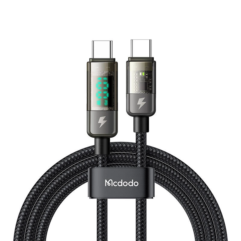 MCDODO USB 2.0 Type C Összekötő Fekete 1.8m CA-3611