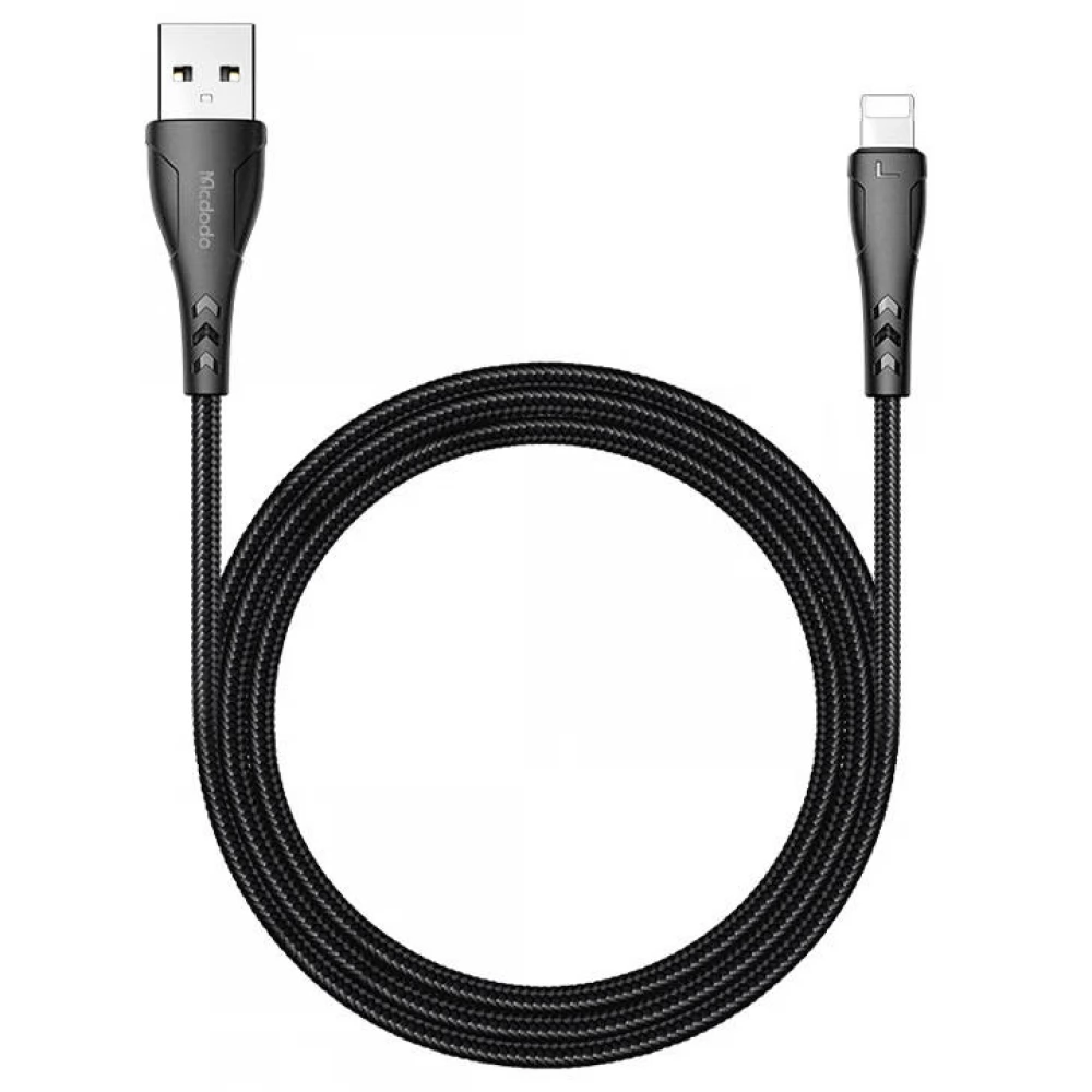 MCDODO USB Lightning Töltő/adat Fekete 1.2m 6921002674416