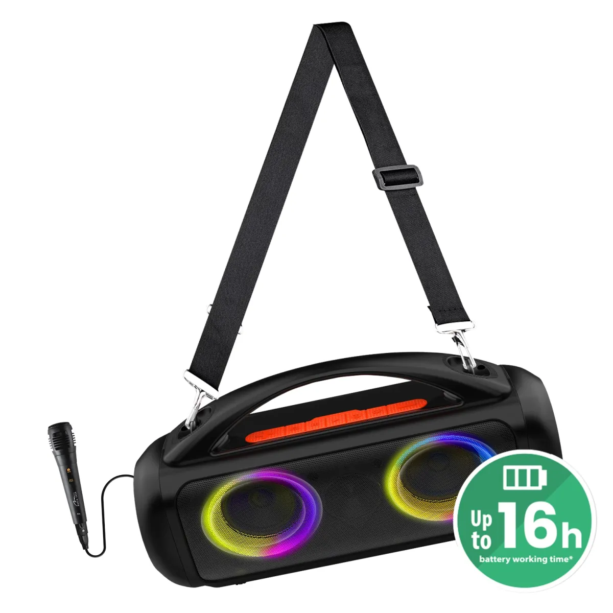 MEDIA-TECH MT3184 BT POWER AUDIO PRO Party Hangszóró mikrofonnal