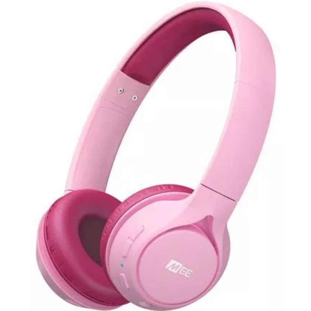 MEE KIDJAMZ KJ45BT Hallást védő mikrofonos Bluetooth fejhallgató gyermekeknek limitált hangnyomással rózsaszín