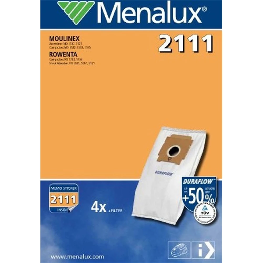 MENALUX 2111-4 4 db szintetikus porzsák + 1 motorszűrő