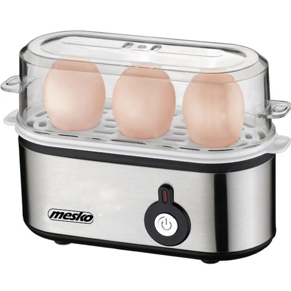 MESKO MS4485 Tojásfőző 3 db tojáshoz ezüst / fekete