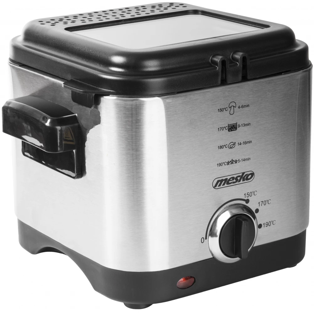 MESKO MS4910 Olajsütő 900 W 1.5 l ezüst / fekete