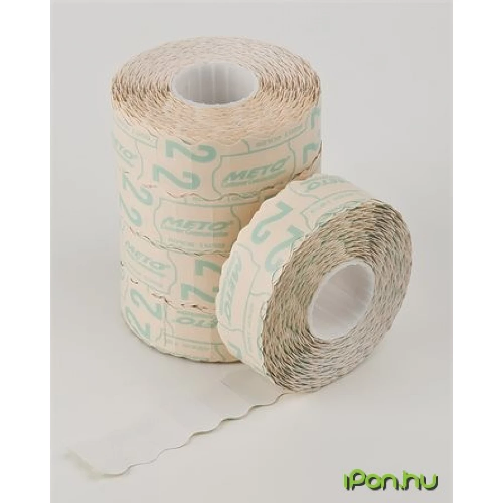 METO Árazócímke fehér 22x12
