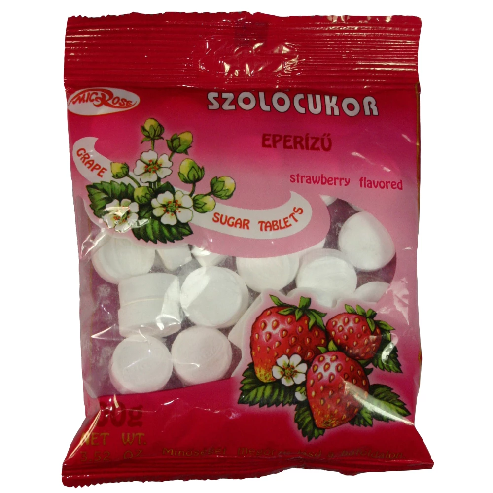 MICROSE Microse szőlőcukor tabletta eper 75 g
