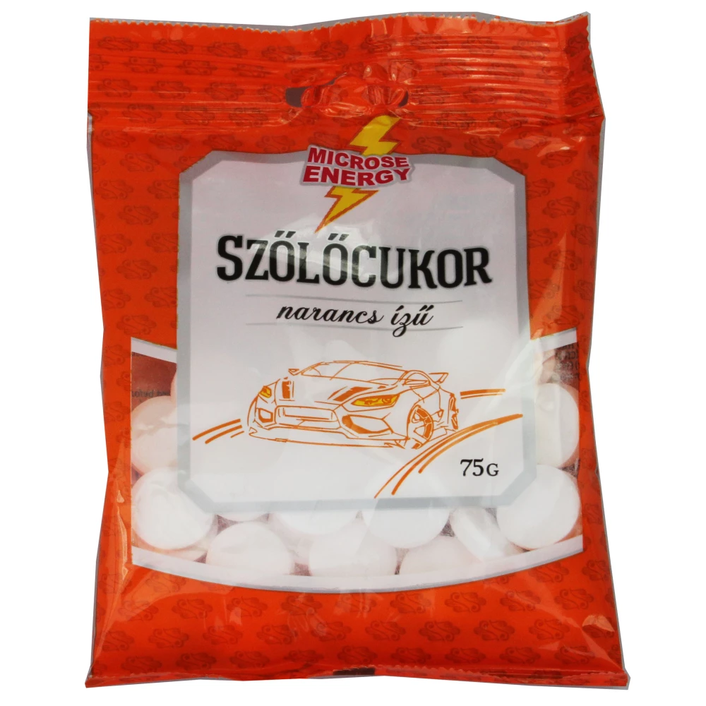 MICROSE Microse szőlőcukor tabletta narancs 75 g