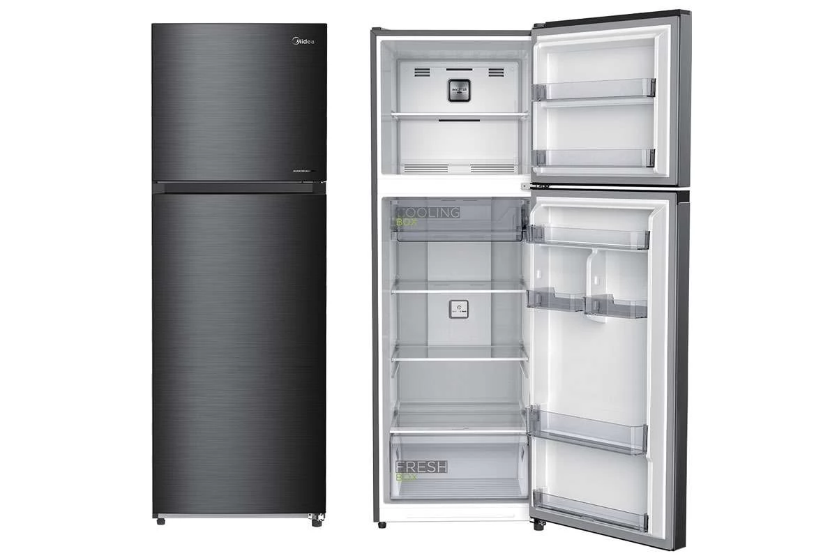 MIDEA MDRT489MTE46 Hűtőszekrény felülfagyasztós 489L A+ Inox