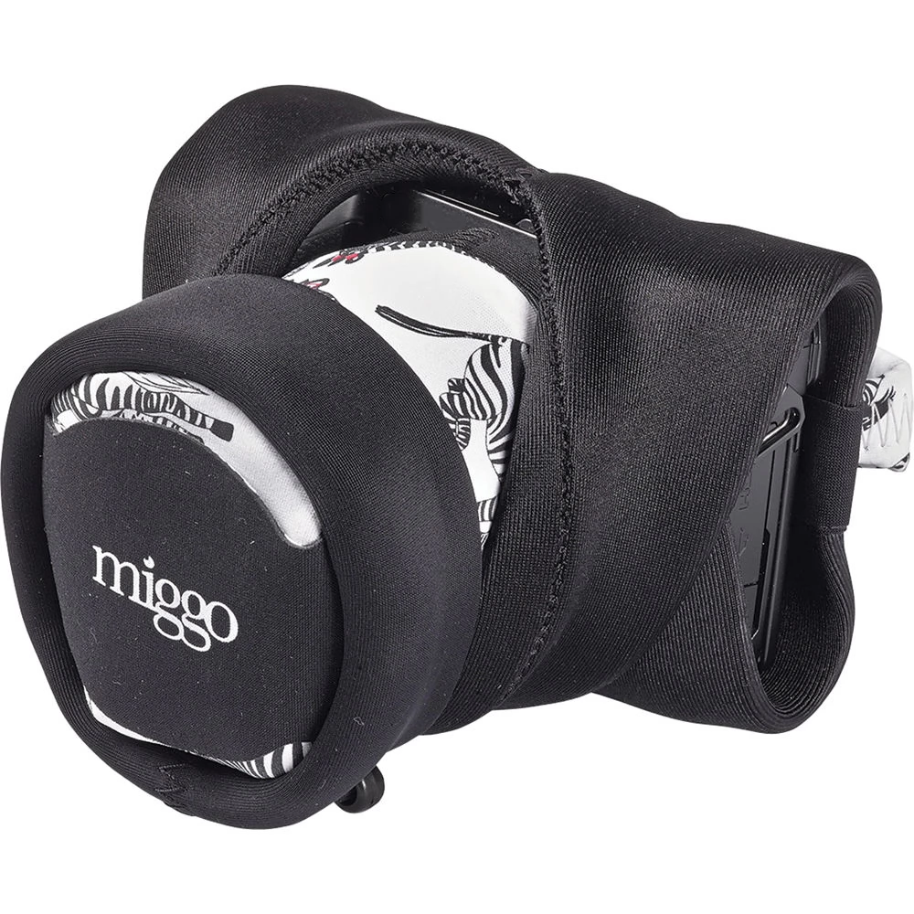MIGGÖ Grip & Wrap Mirrorless zebra mintás