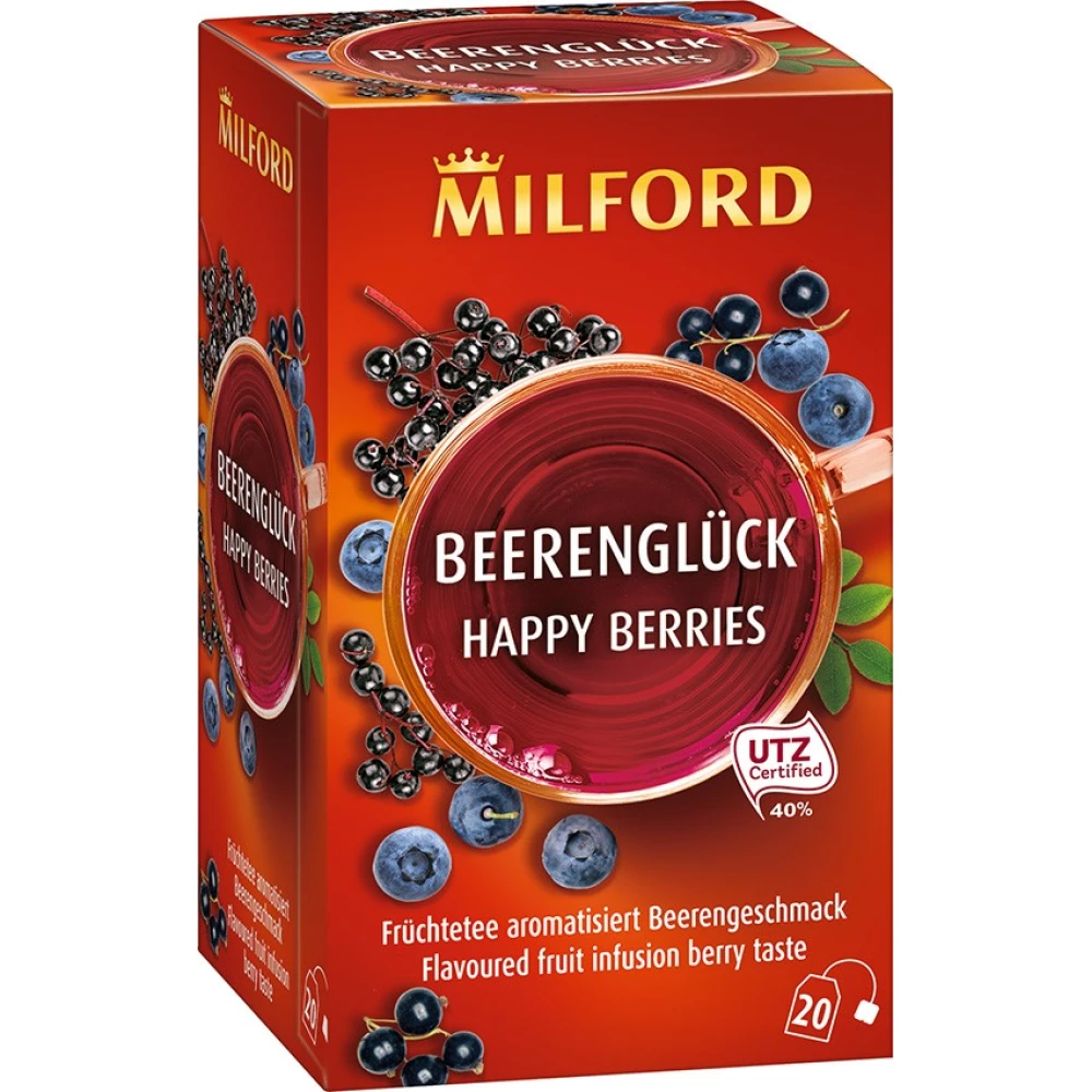 MILFORD Bogyósgyümölcs ízű gyümölcstea 20x25g
