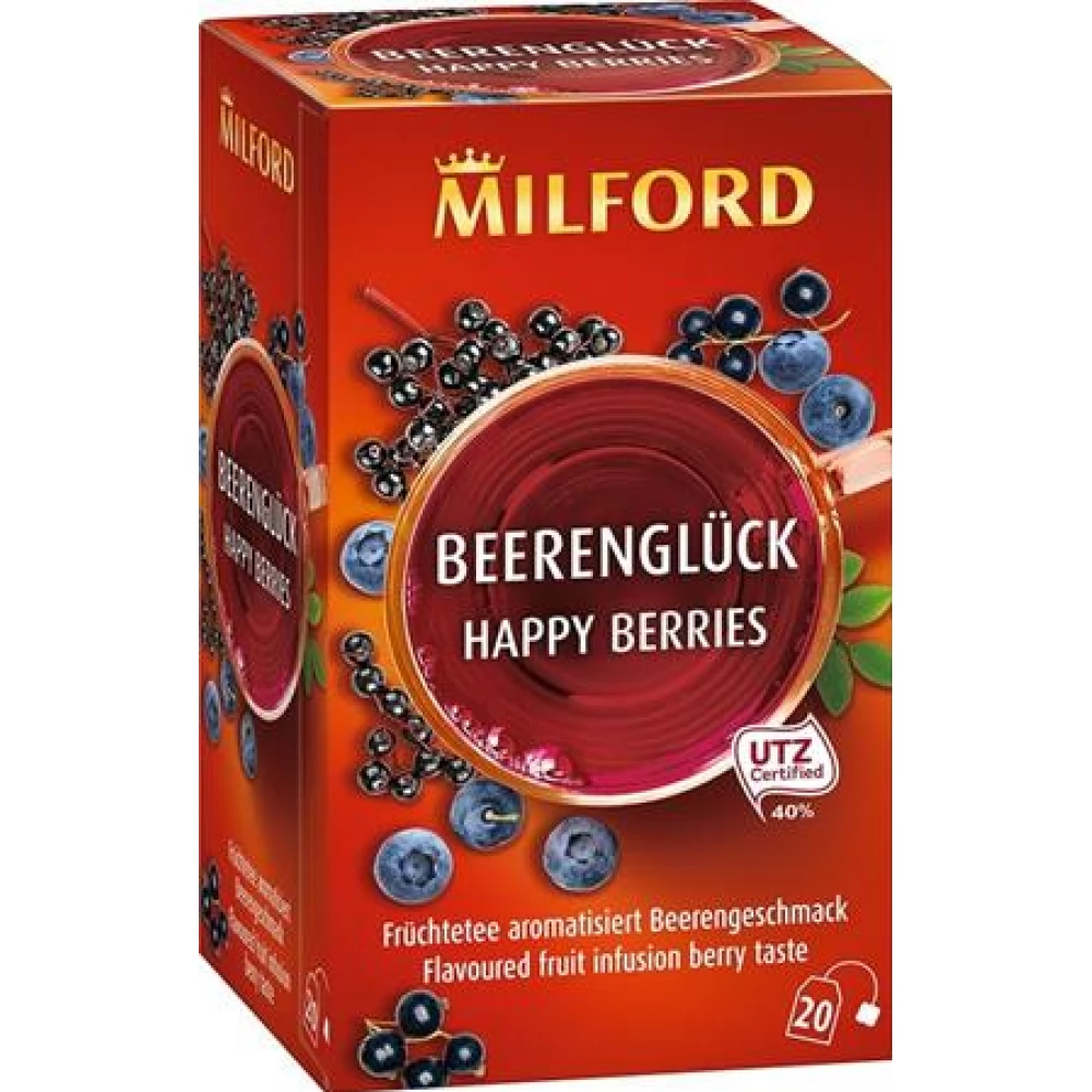 MILFORD Happy berries Gyümölcstea bogyós gyümölcs 20x2.5 g