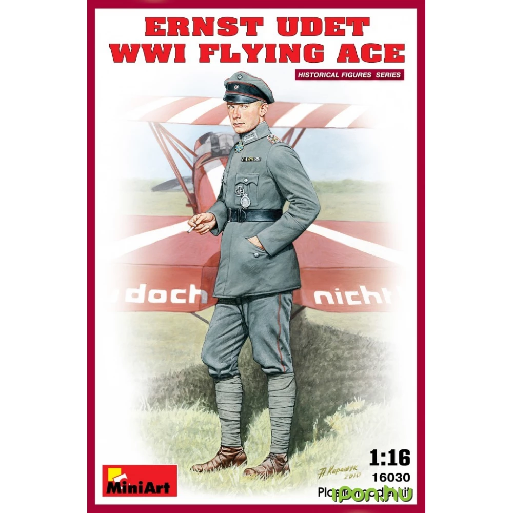 MINIART 1/16 Ernst Udet. WW1 Flying Ace modell figura