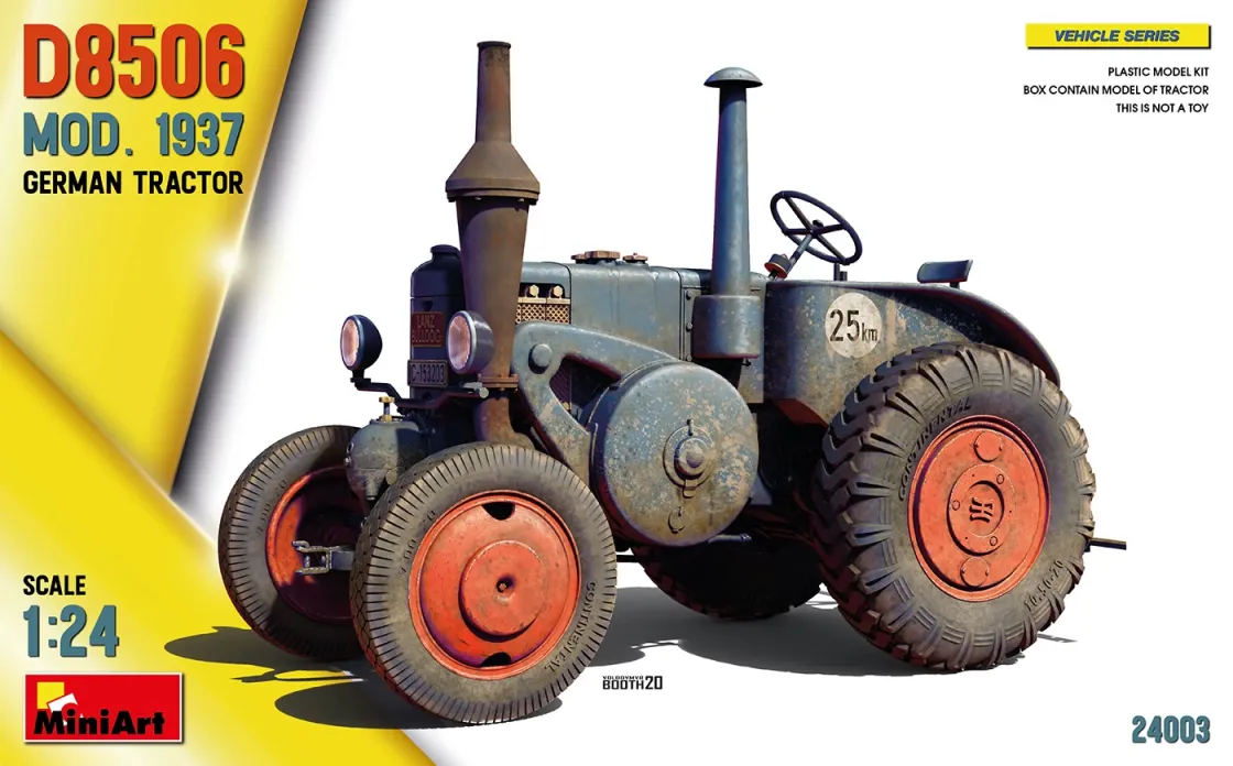 MINIART 1/24 D8506 mod 1937 német traktor modell