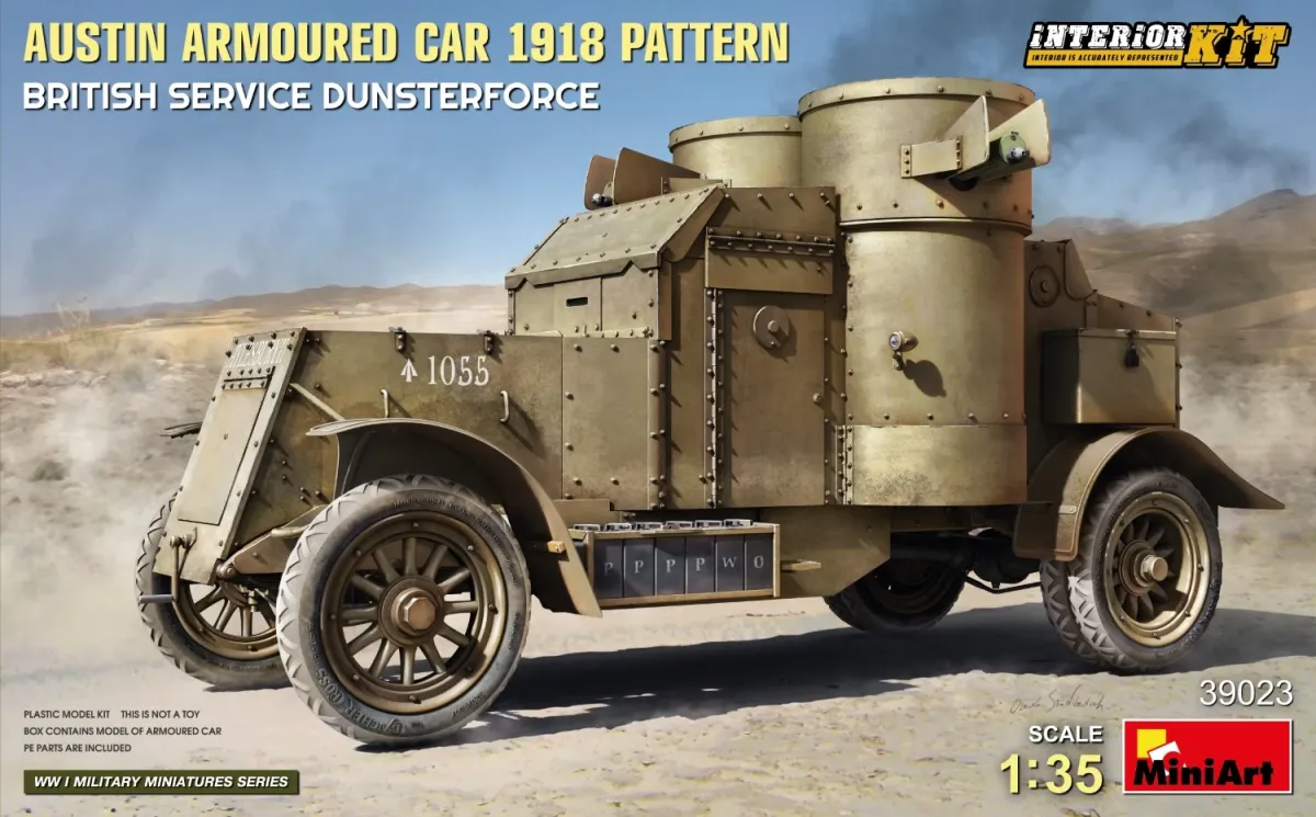 MINIART 1/35 Austin Armoured Car 1918 Pattern páncélautó modell
