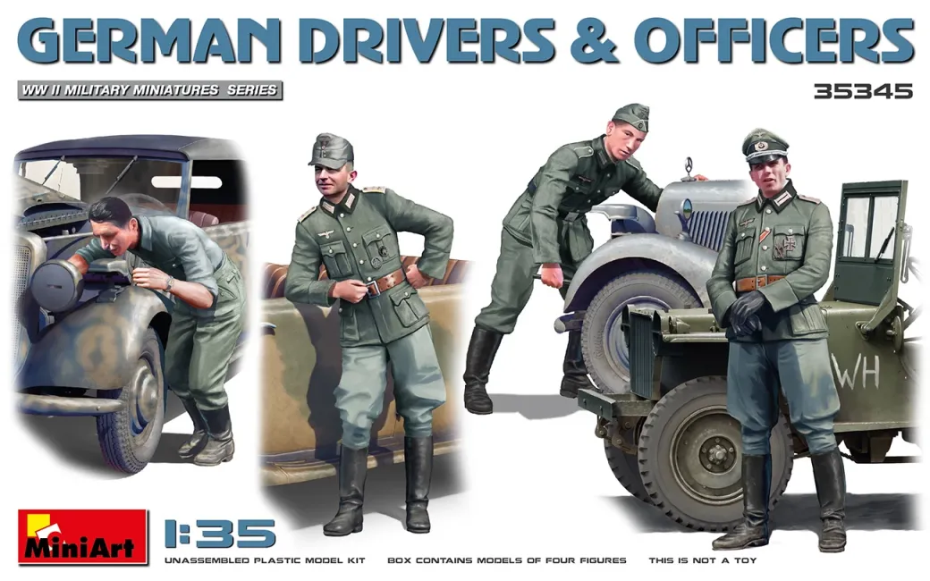 MINIART 1/35 Német sofőrök és tisztek modell kiegészítő