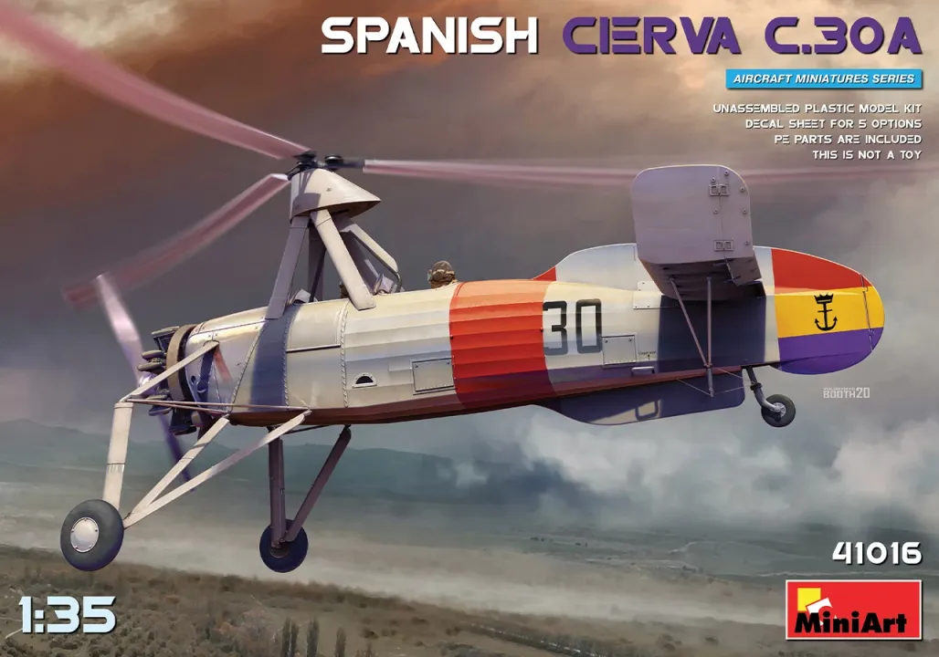 MINIART 1/35 Spanyol Cierva C.30A repülőgép modell