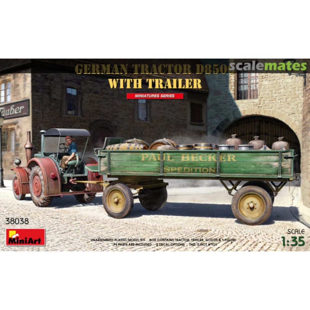 MINIART German Tractor D8506 with Trailer