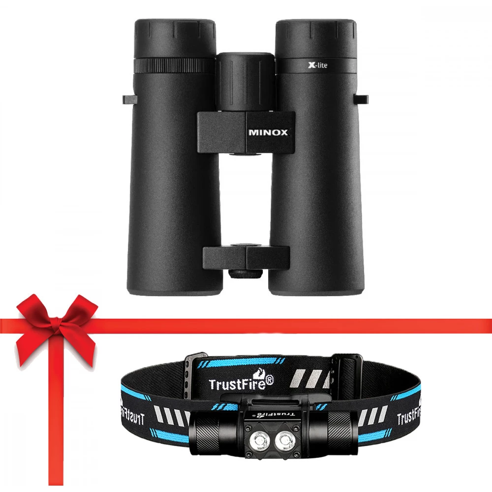 MINOX X-lite 8x42 keresőtávcső + ajándék Trustfire H5R fejlámpa