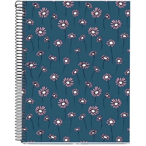 MIQUELRIUS Daisies A4 4x30 lap kockás spirálfüzet
