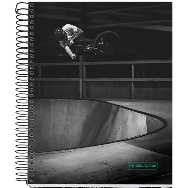 MIQUELRIUS Skate Park A5 4x35 lap vonalas spirálfüzet