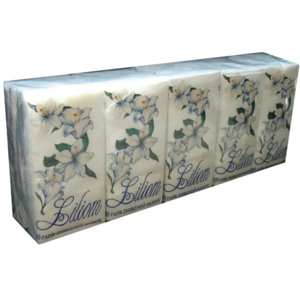 MÜLLERPAPIR Liliom papírzsebkendő 10x10 db/csomag