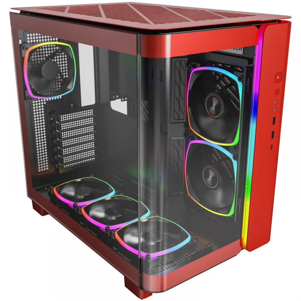 MONTECH KING 95 PRO ARGB TG piros