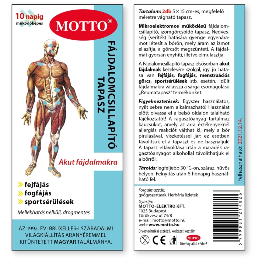 Motto tapasz kék 2 db