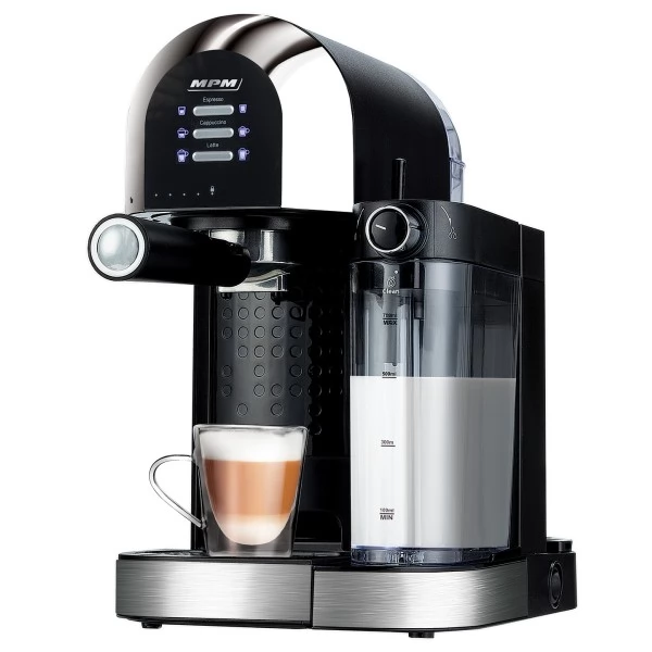 MPM MKW-14 Kávéfőző presszó 1470W Fekete/Ezüst