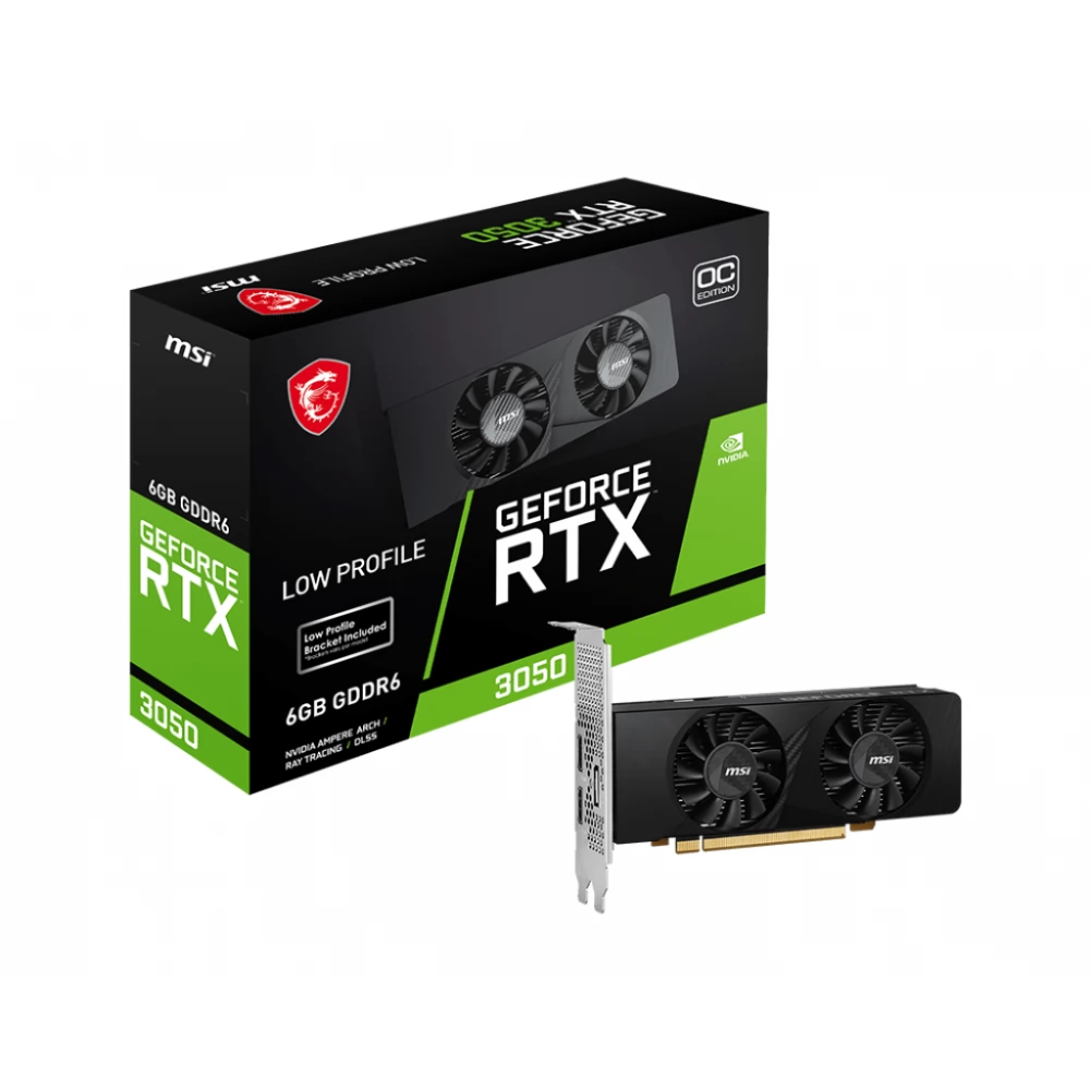 MSI GeForce RTX 3050 6GB GDDR6 LP OC PCIE