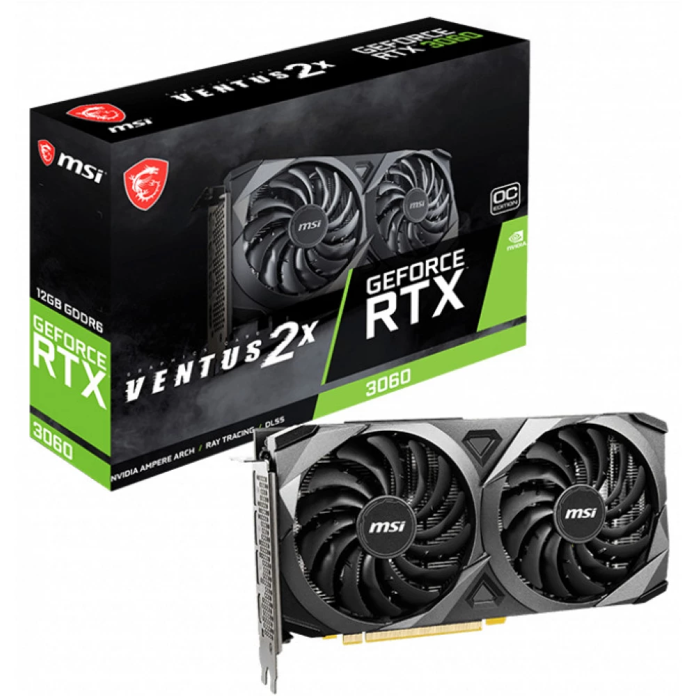 MSI GeForce RTX 3060 12GB GDDR6 Ventus 2X OC PCIE