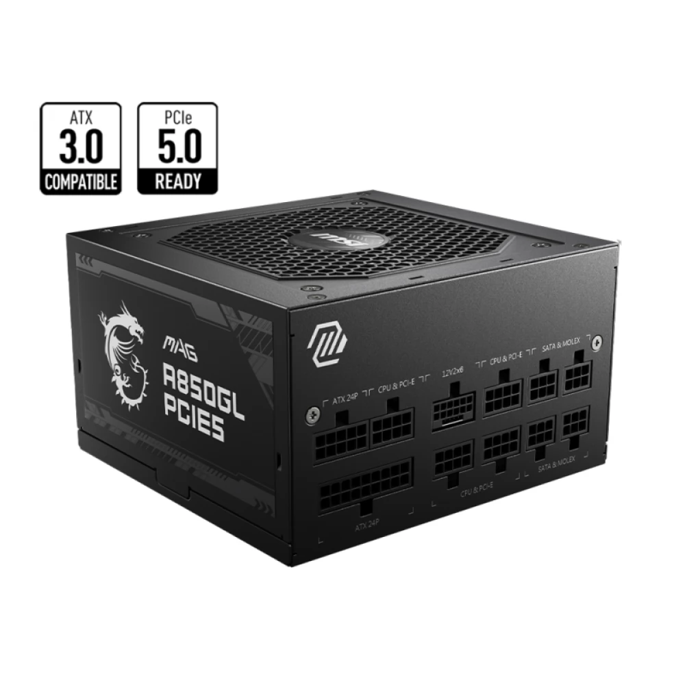 MSI MAG A850GL 850W PCIe5 fekete