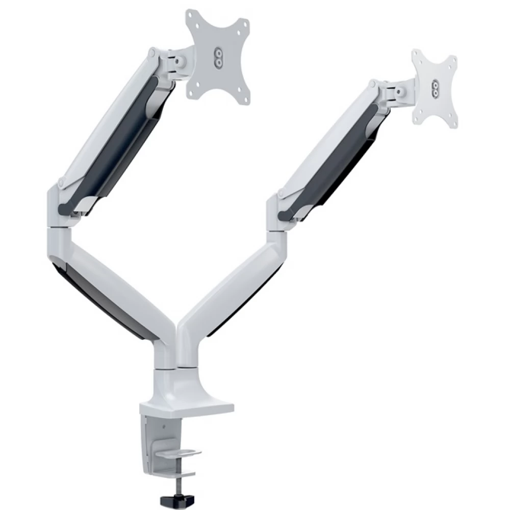 MULTIBRACKETS 7350073737086 M Deskmount Gas Spring Dual asztali monitor állvány fehér