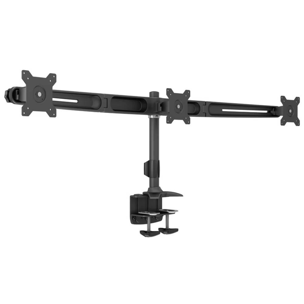 MULTIBRACKETS 7350105210372 M VESA Desktopmount Triple Desk Clamp 15-24" fekete