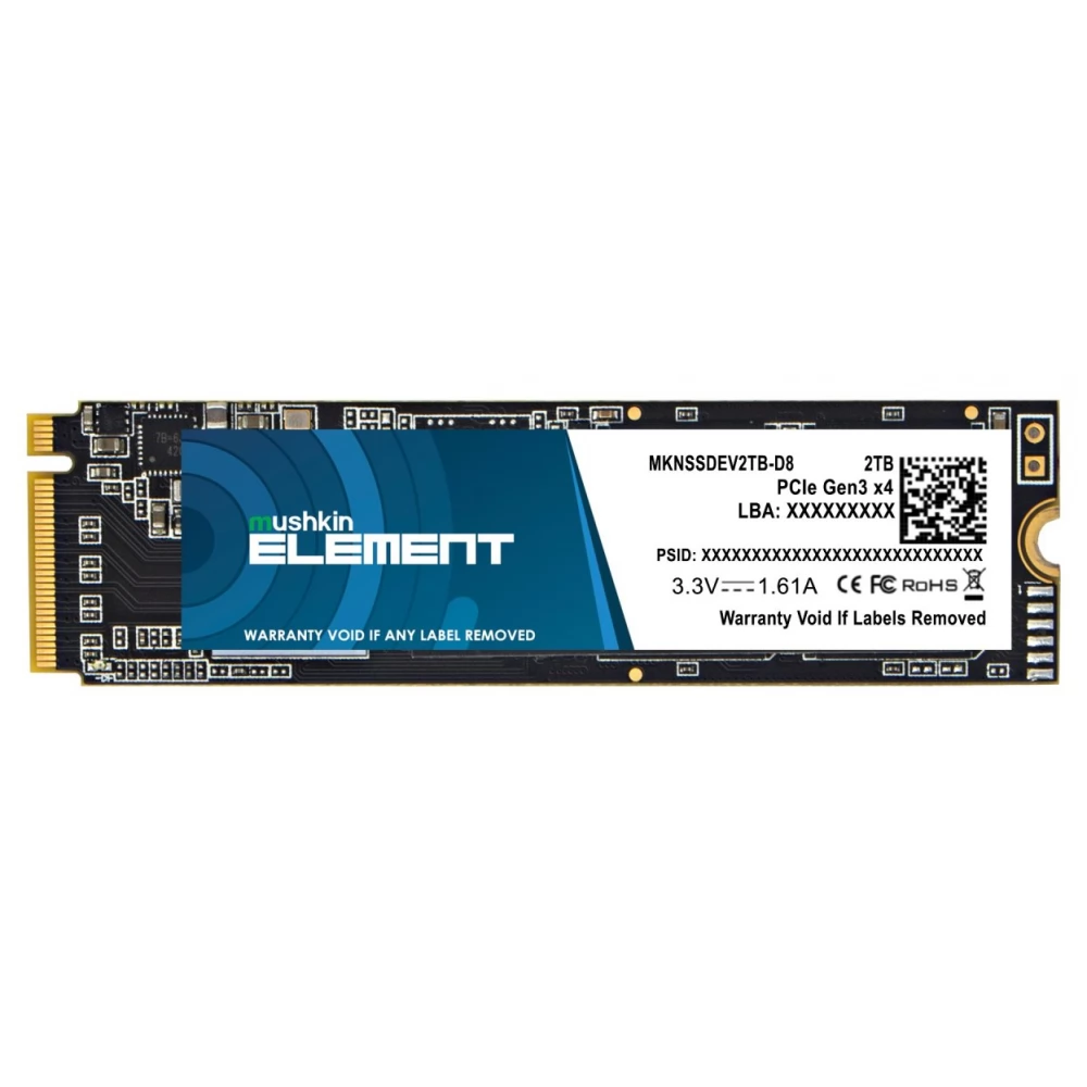 MUSHKIN 2TB Element M.2 PCIe M.2 2280 MKNSSDEV2TB-D8