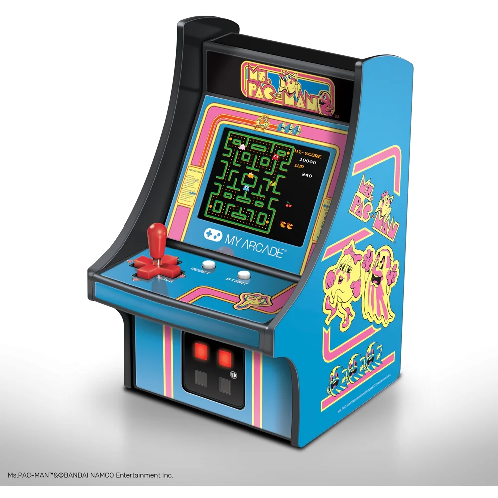 MY ARCADE Ms. Pac-Man Micro Player Retro Arcade 6.75" Hordozható