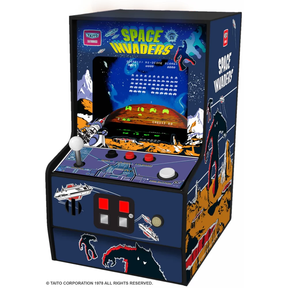 MY ARCADE Space Invaders Micro Player Retro Arcade 6.75" Hordozható