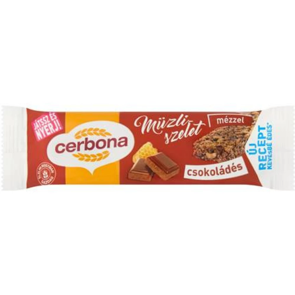 Müzliszelet 20 g csokoládés