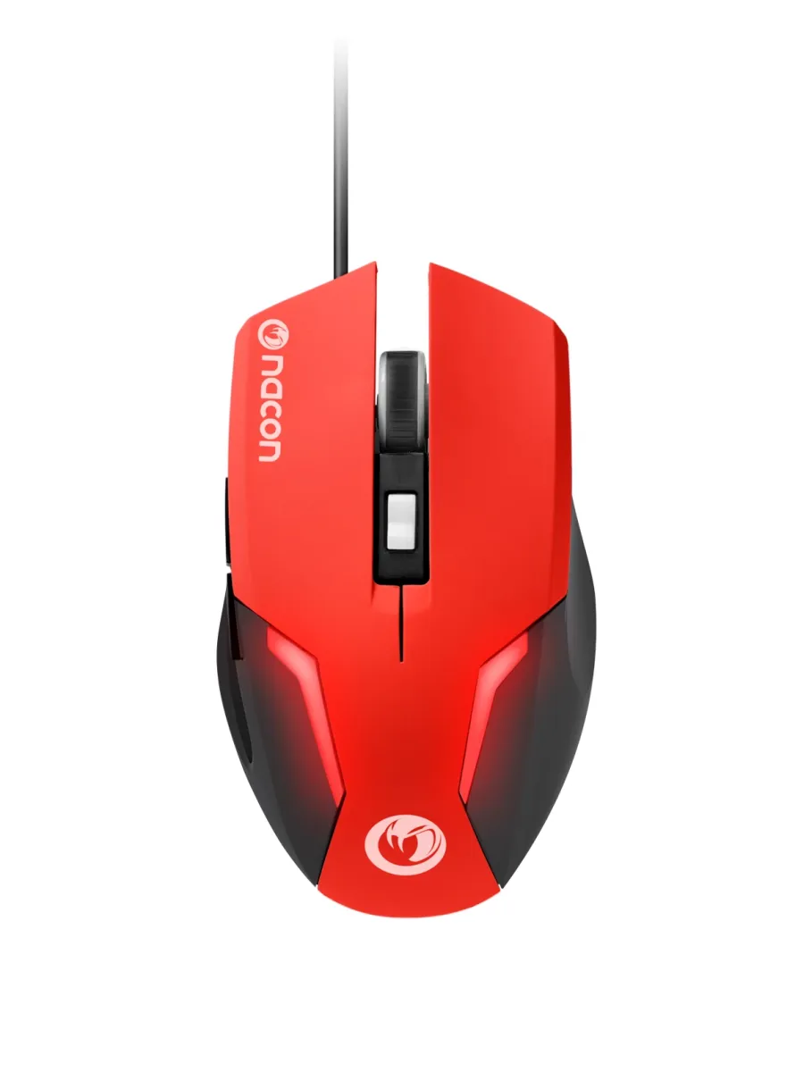 NACON GM-105 Optical Mouse piros