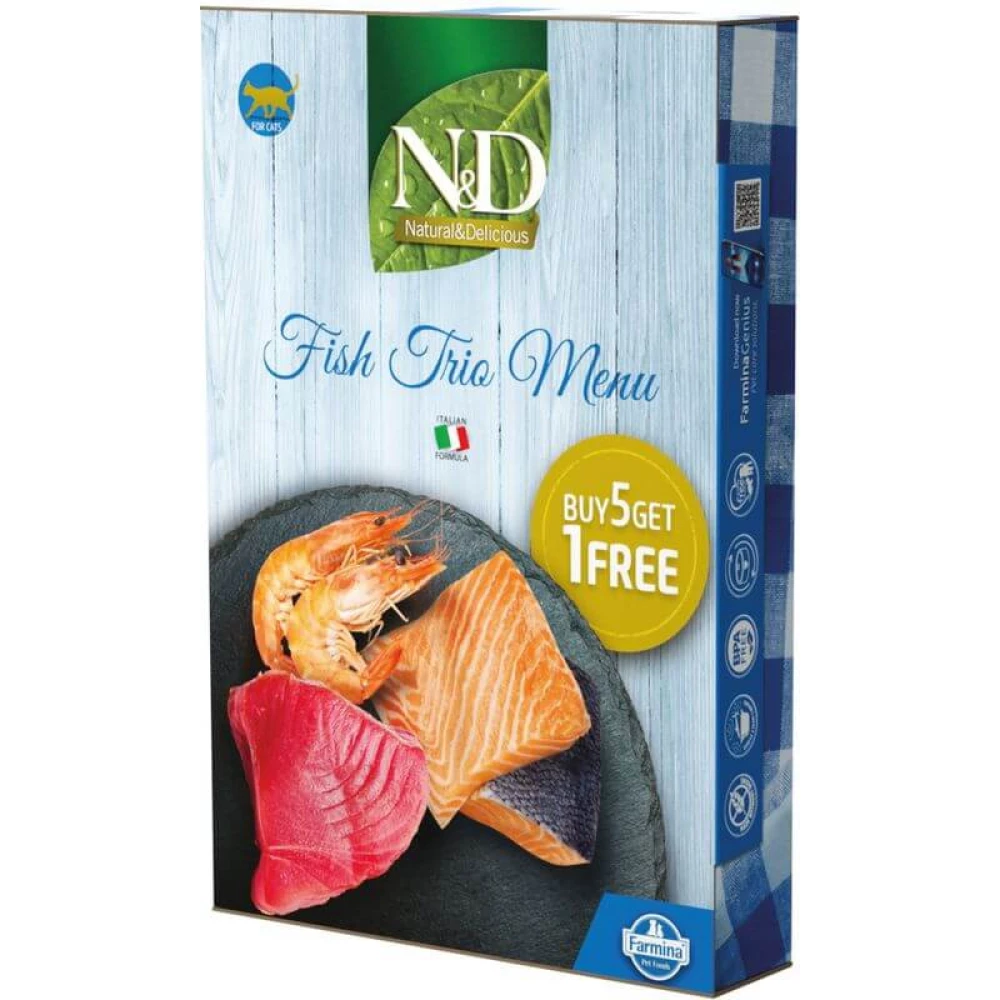 NandD Cat konzerv Fish Trio Menu 6x70g