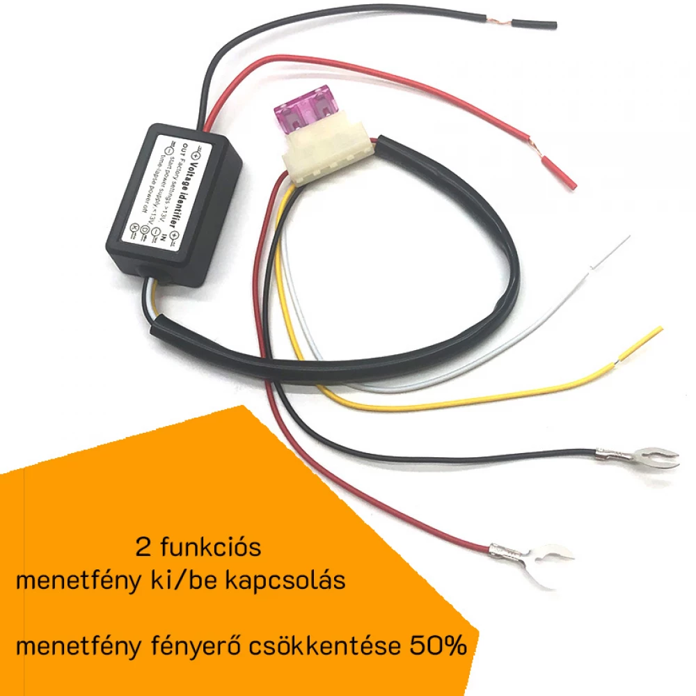 Nappali menetfény vezérlő elektronika 2 funkciós