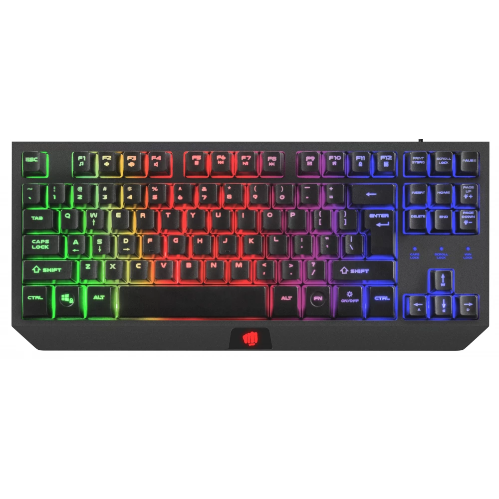 NATEC Fury Hurricane TKL RGB Magyar fekete