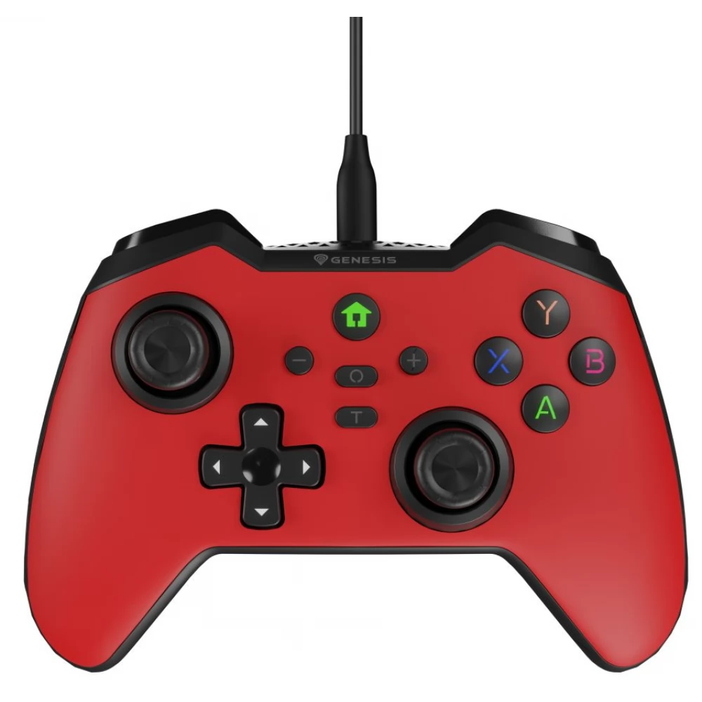 NATEC Genesis Mangan 300 Vezetékes Gamepad piros