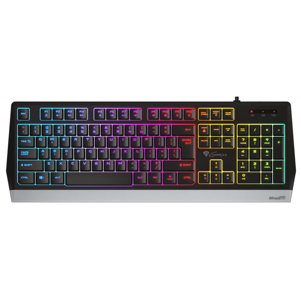 NATEC Genesis Rhod 300 RGB US Angol fekete