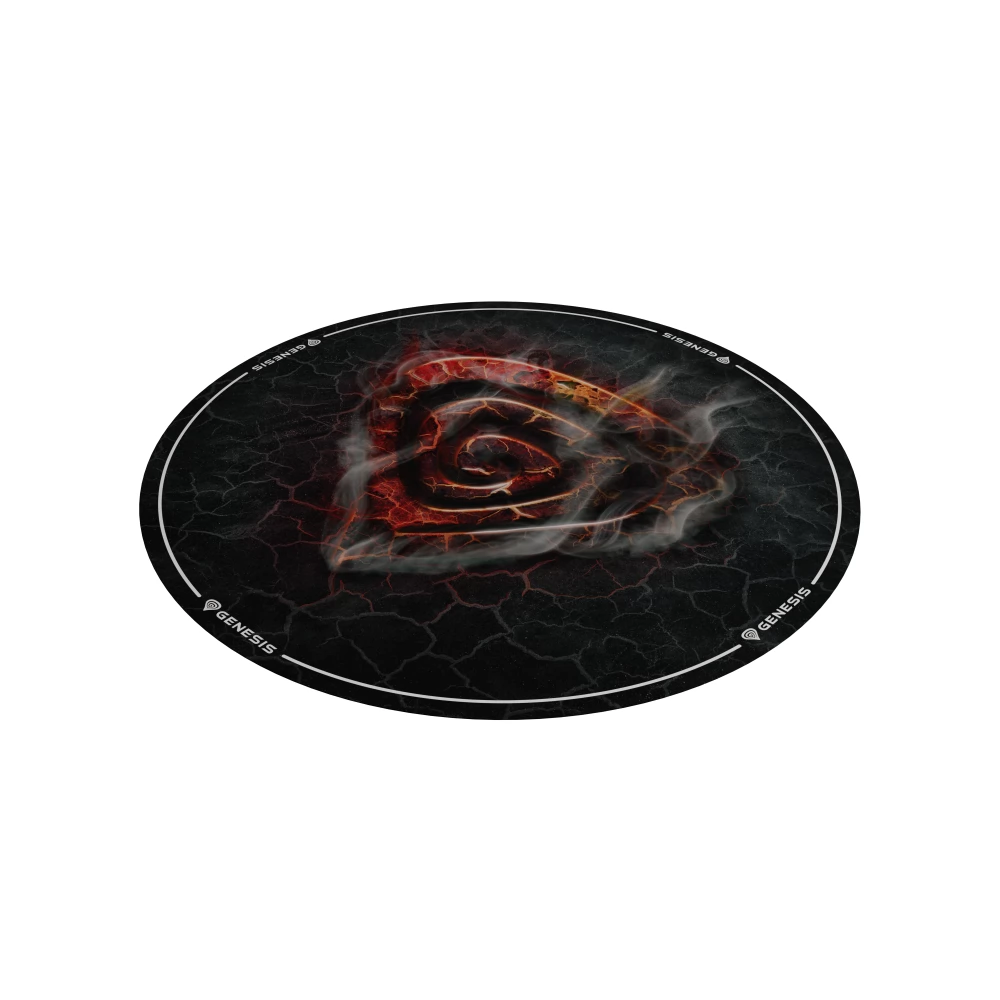 NATEC GENESIS Tellur 400 Round Lava Protective Floor Mat 100cm mintás