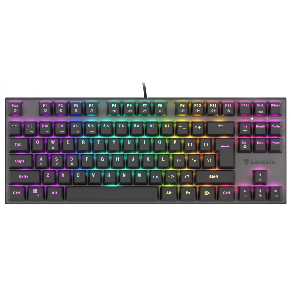 NATEC Genesis Thor 303 TKL Outemu Red US Angol fekete